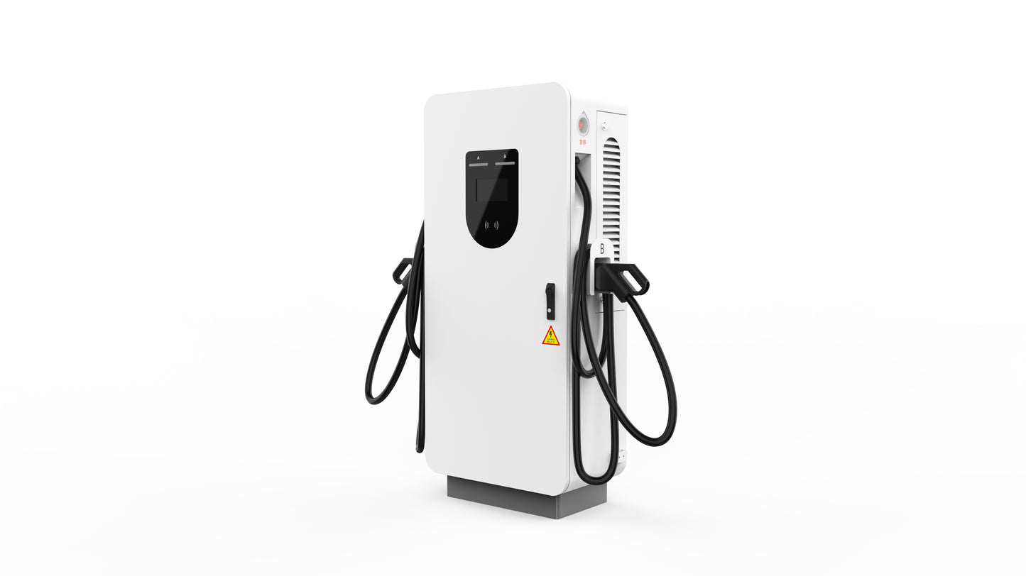 Econg Dupla AC/DC Gyors Töltő oszlop 180kw CCS1/CCS2 es elektromos autó töltő 5M kábellel
