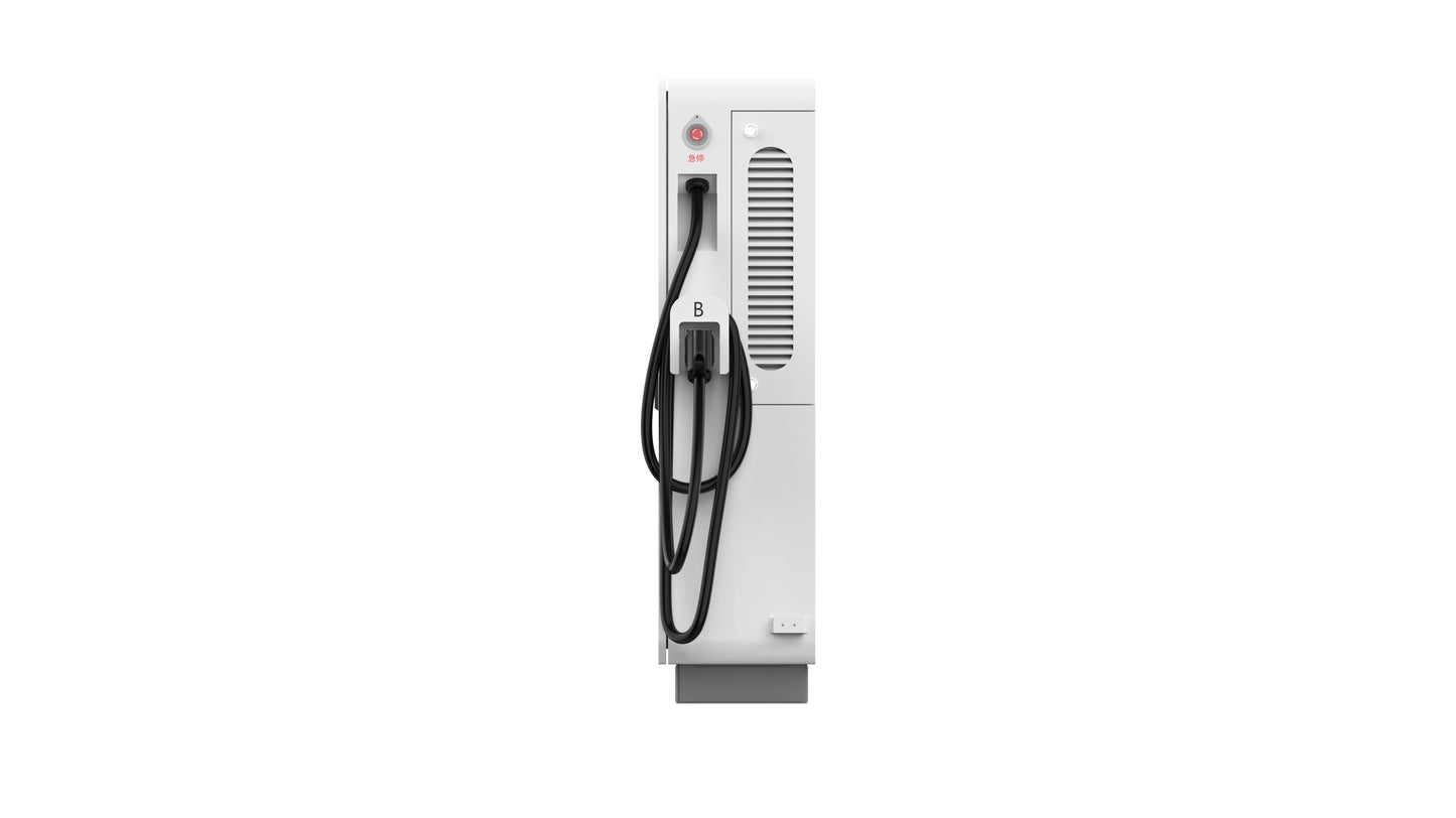 Econg Dupla AC/DC Gyors Töltő oszlop 80kw CCS1/CCS2 es elektromos autó töltő 5M kábellel