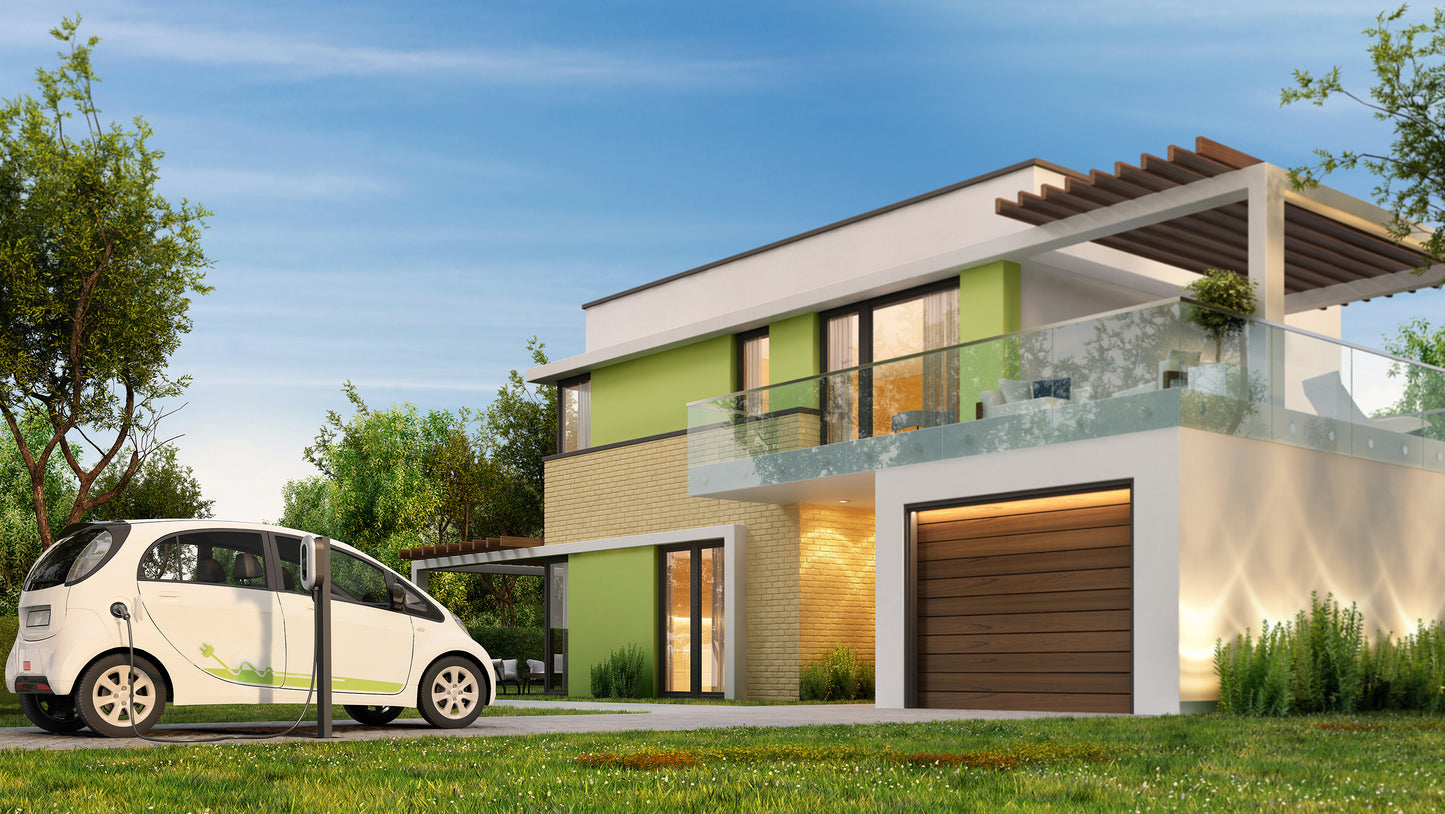 Econg Róza Fali töltő 22kw Type2 es elektromos autó töltő 5M kábellel