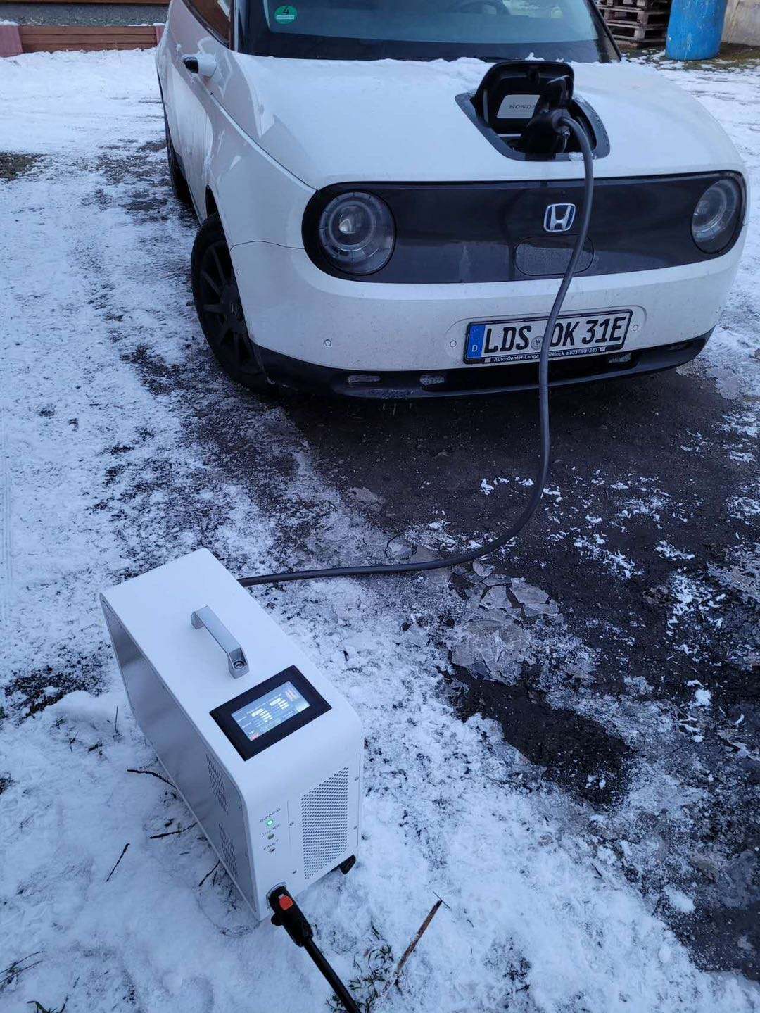 Econg AC/DC Hordozható gyorstöltő CCS1/CCS2 fejjel elektromos autó töltő 5M kábellel