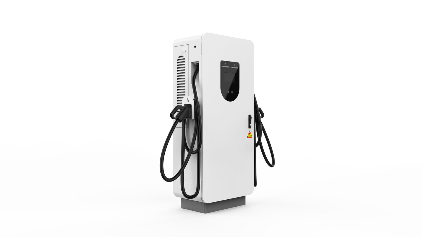 Econg Dupla AC/DC Gyors  Töltő oszlop 40kw CCS1/CCS2 es elektromos autó töltő 5M kábellel