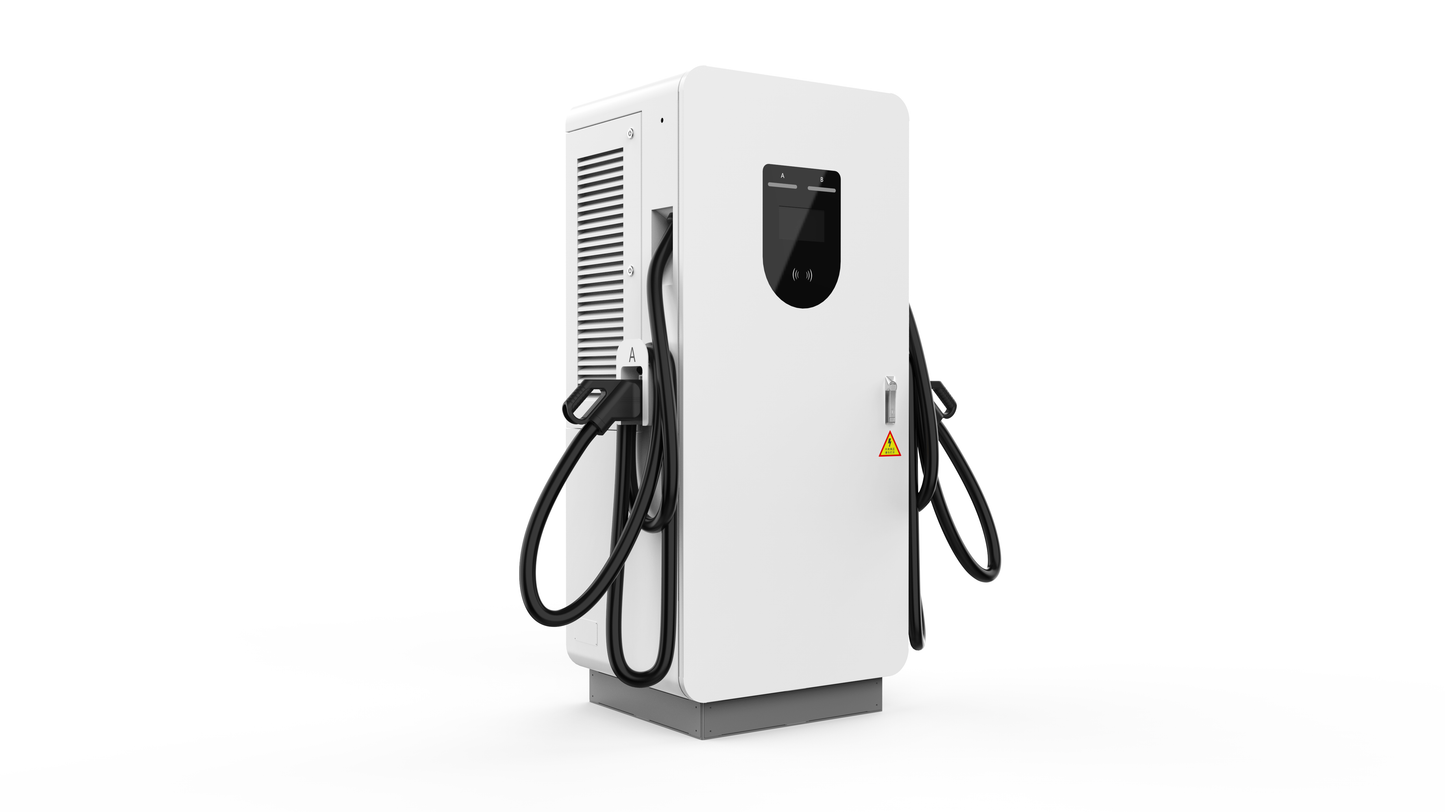 Econg Dupla AC/DC Gyors  Töltő oszlop 40kw CCS1/CCS2 es elektromos autó töltő 5M kábellel