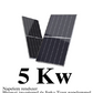 5 kW Hibrid Napelem rendszer Huawei inverterrel és Jinko Tiger napelemmel