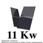 11 kW Hibrid Napelem rendszer Huawei inverterrel és Jinko Tiger napelemmel