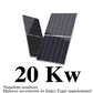 20 kW Hibrid Napelem rendszer Huawei inverterrel és Jinko Tiger napelemmel